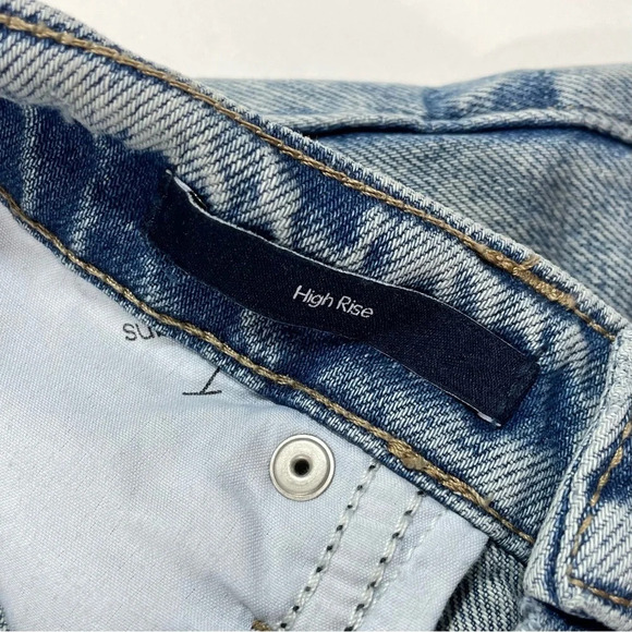 Calvin Klein Jeans High Rise Shorts Raw Hem - Picture 4 of 8